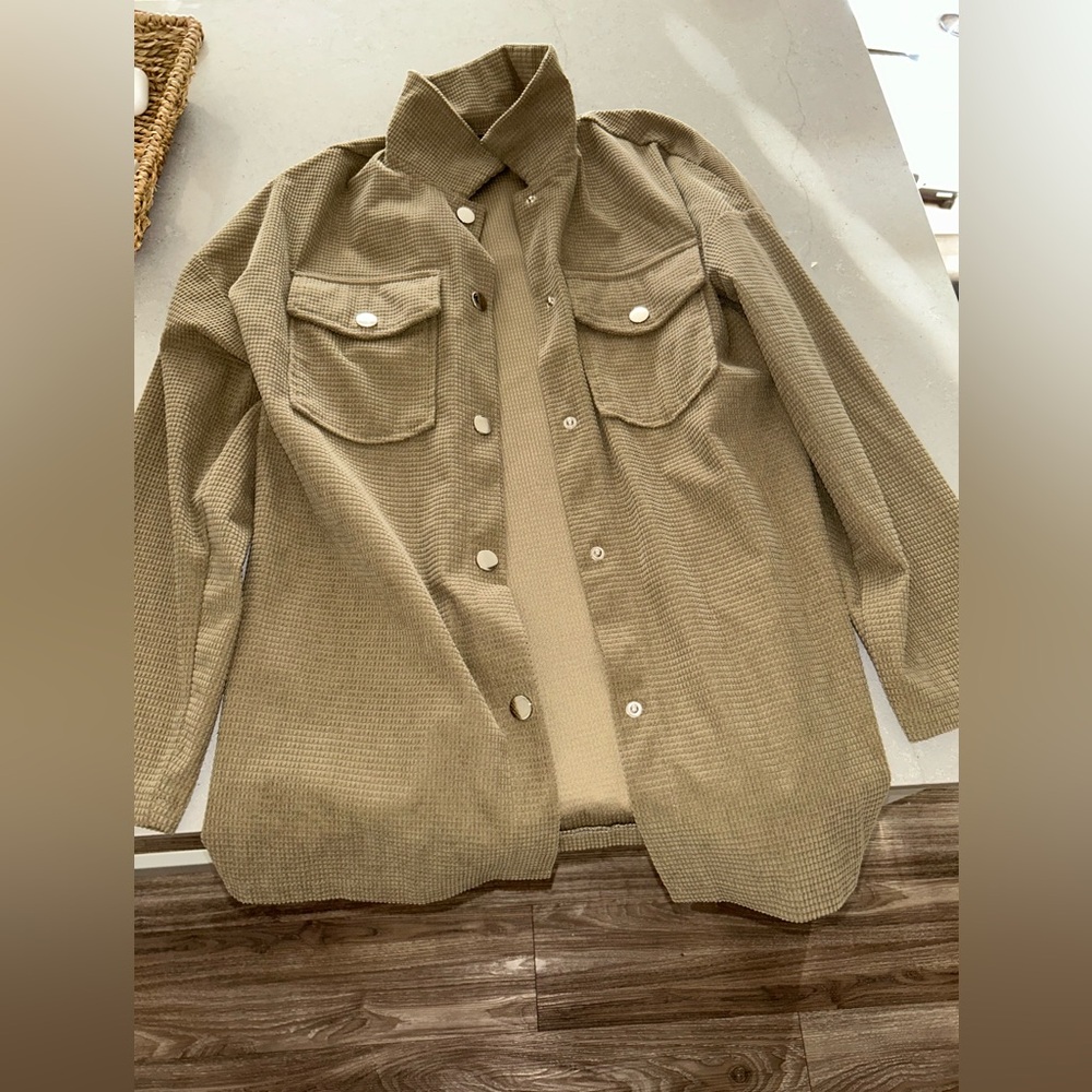 Army Green Button Up Jacket